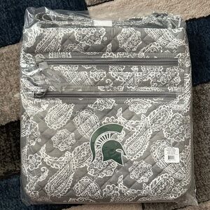 Gray Paisley Triple Zip Hipster with MSU Spartan Logo *RETIRED STYLE*